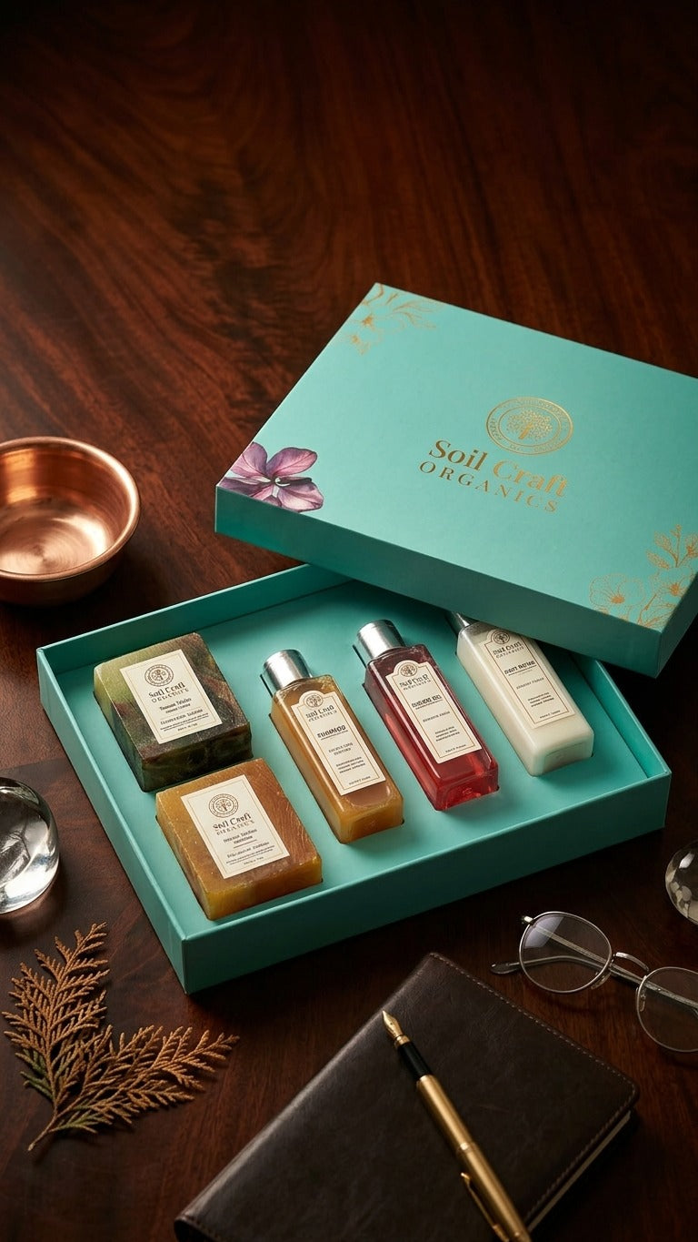 Soilcraft organics skin & body care gift set