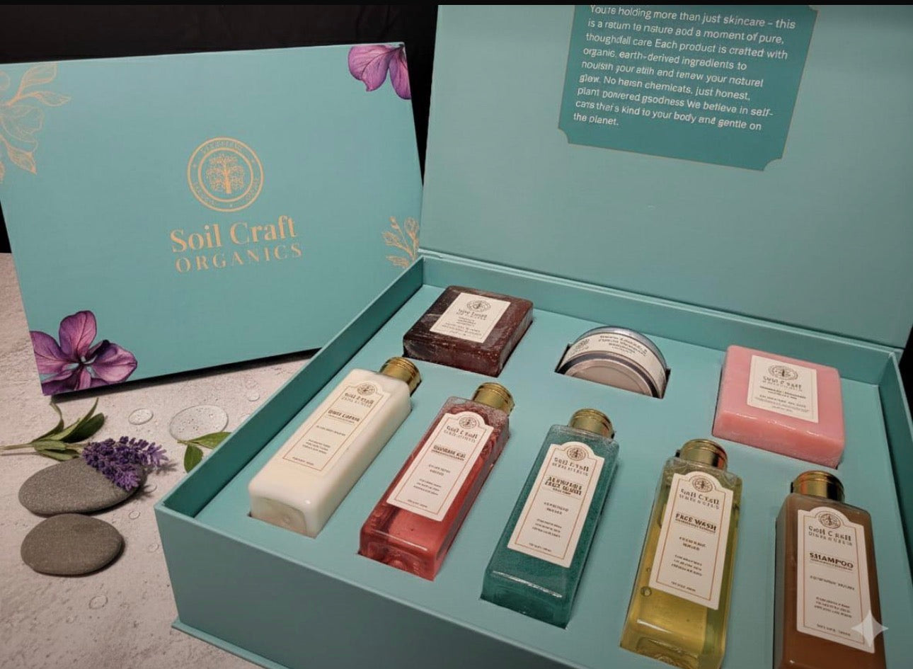 Soilcraft organics skin & body care gift set
