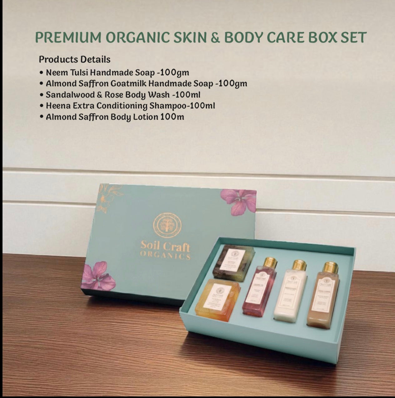 Soilcraft organics skin & body care gift set