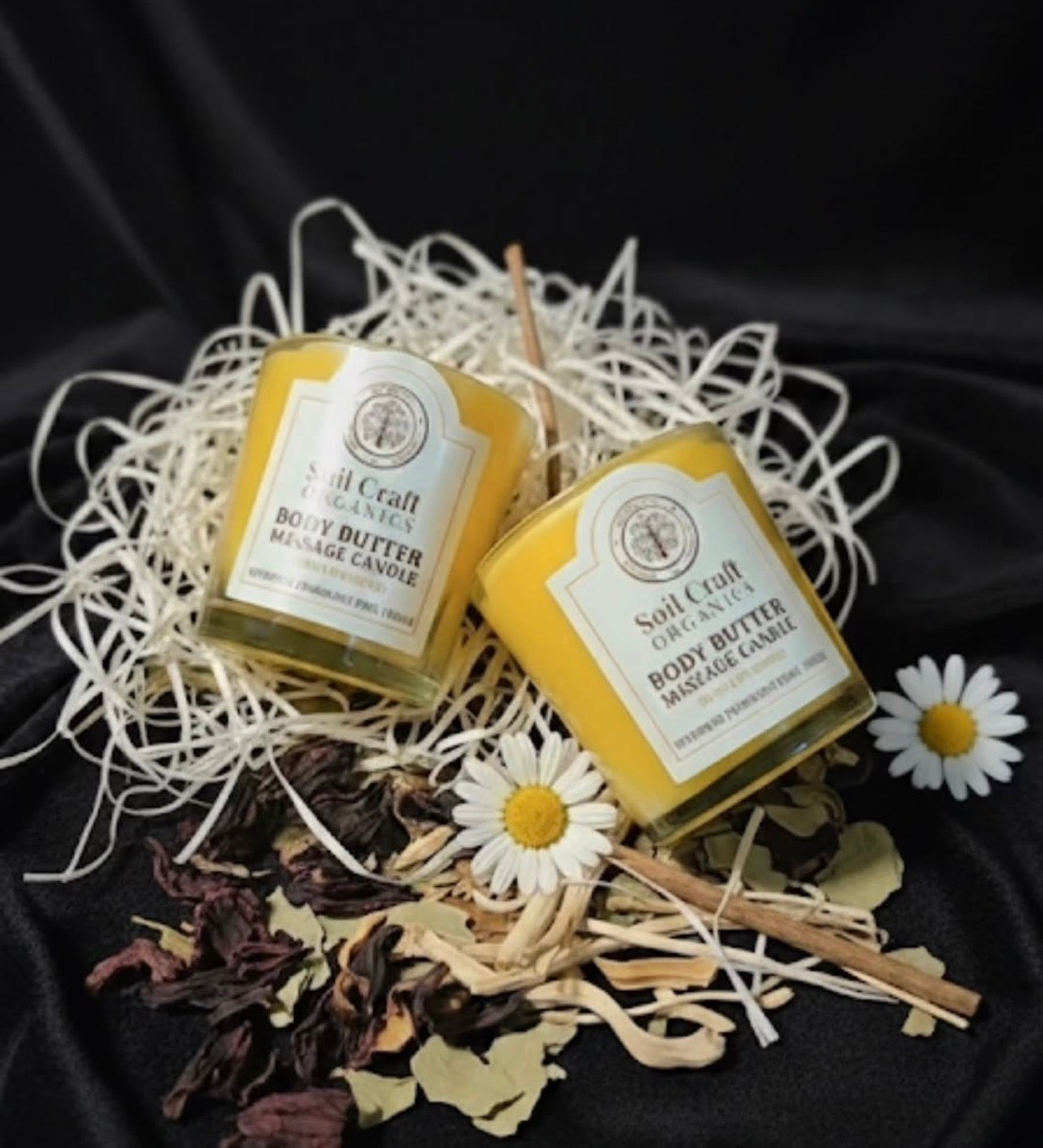 Neroli Mandarin Body Butter massage candle 100g