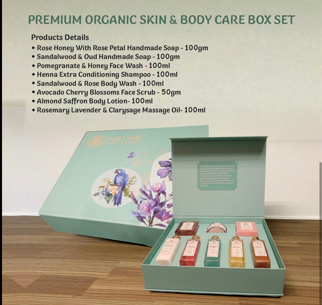 Soilcraft organics skin & body care gift set